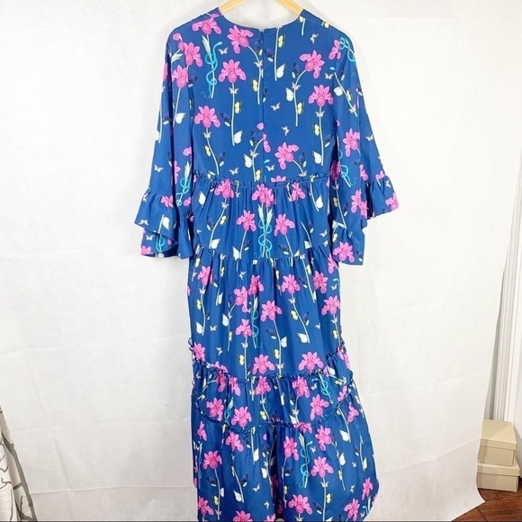 Borgo de Nor Iris floral print midi dress - Picture 3 of 15